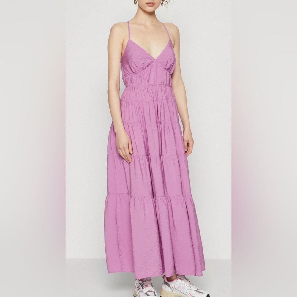 Hot Pink Abercrombie Tiered Maxi Dress | Poshmark