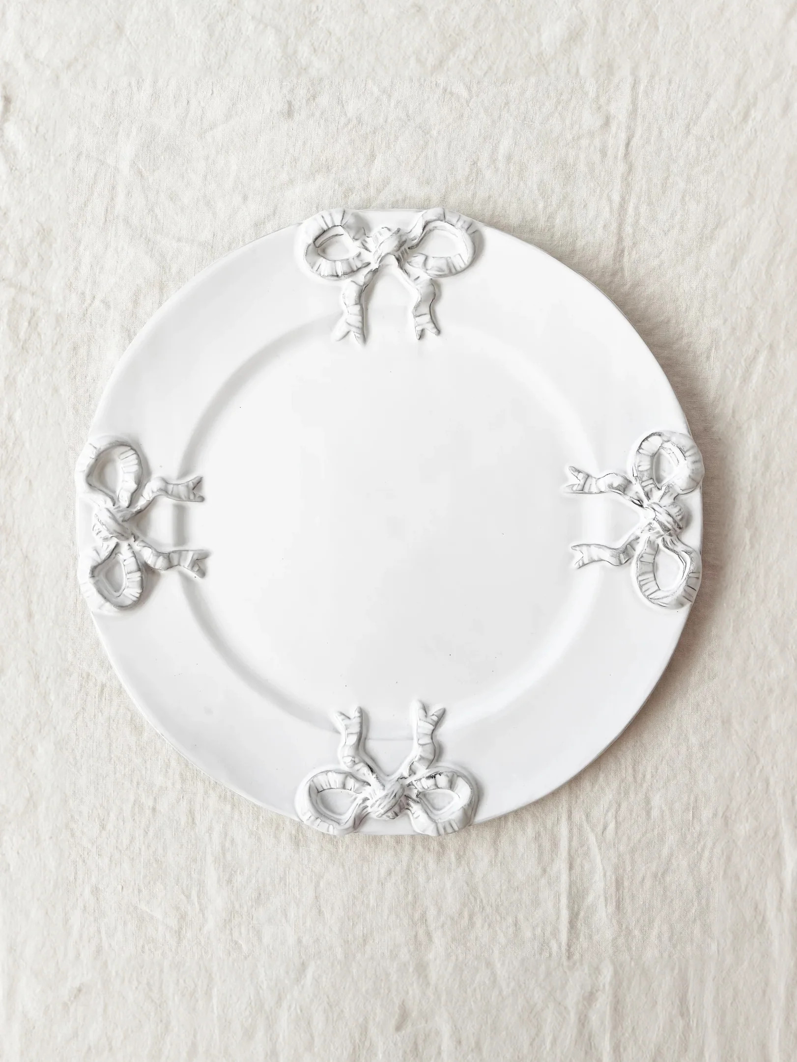 PRE-ORDER -Colette Edition Service Plate -Blanc Bow | the ARK elements