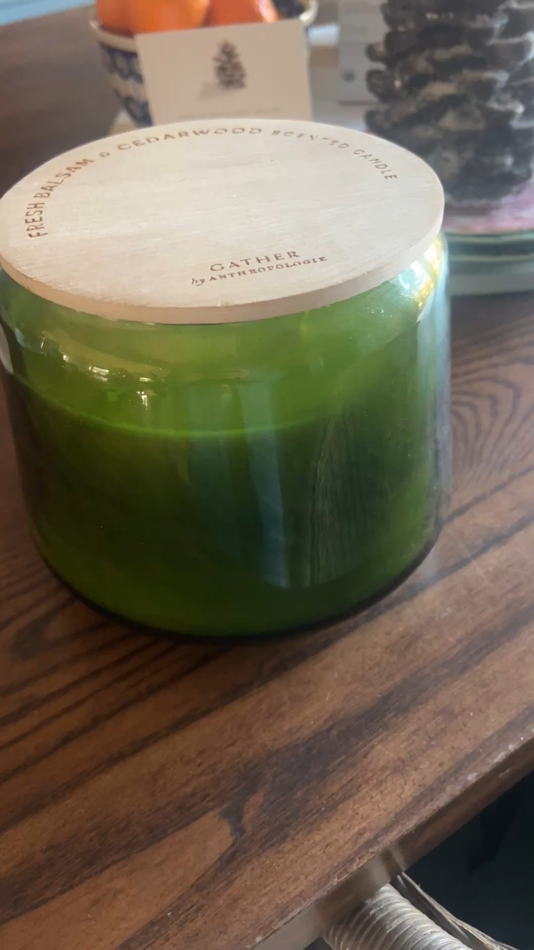 The most incredible smelling and huge candle! Fresh Balsam and Cedar-wood from Anthropologie. Currently on sale! We got the giant size .

#LTKGiftGuide #LTKHome #LTKHoliday