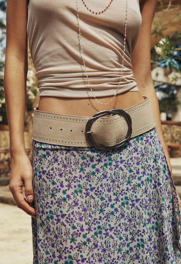 Cabana Studded Suede Belt | Spell Designs (USA) Inc
