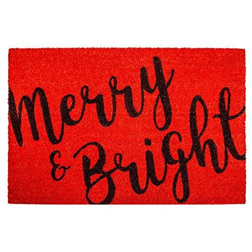 Calloway Mills 104972436 Merry & Bright Doormat, 24" x 36", Red/Black | Amazon (US)