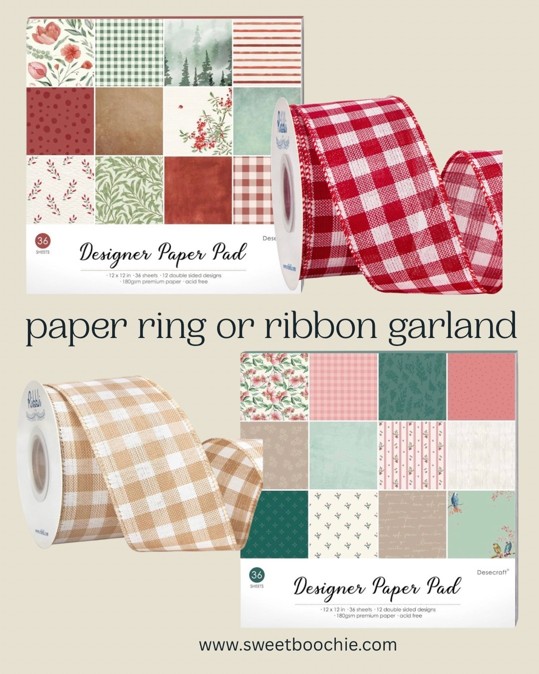 Supplies for crafting Christmas decor paper ring garland or ribbon garland. 

Christmas decor, Christmas tree decorating

#LTKSeasonal #LTKHoliday #LTKHome