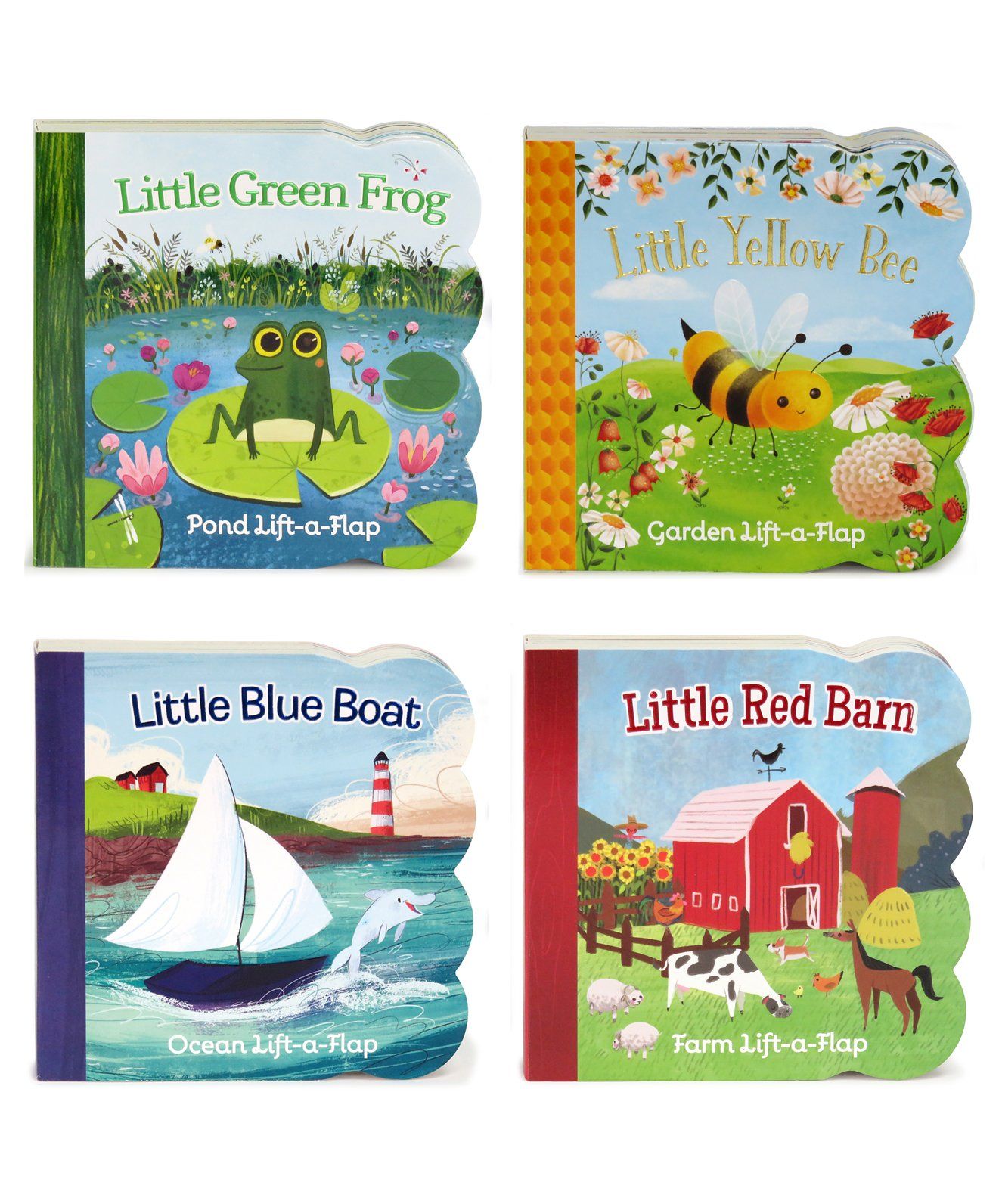 Nature Friends Lift-a-Flap Boxed Set 4-Pack: Little Red Barn, Little Blue Boat, Little Green Frog... | Amazon (US)