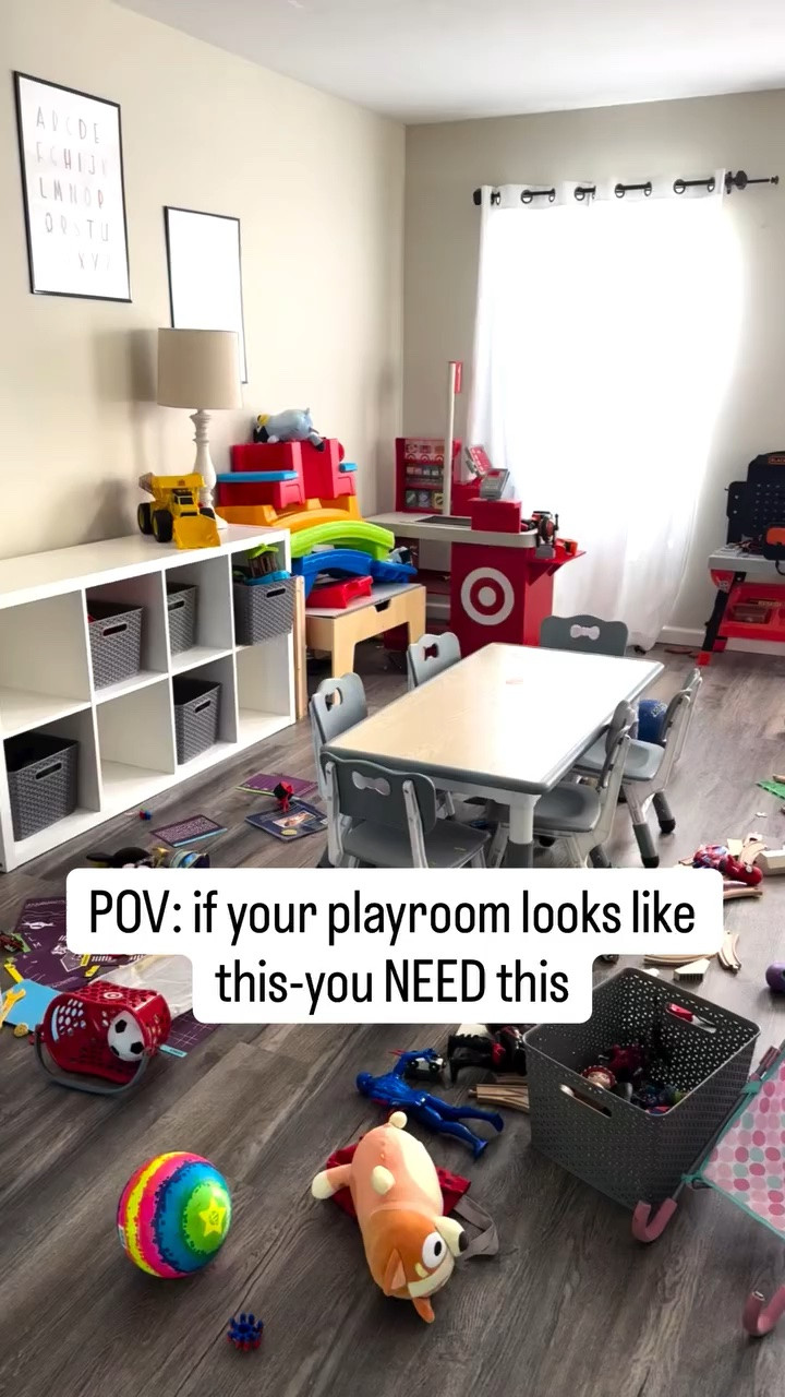 Toy clutter was taking over our house… until this organizer 🤍

One shelf = easy cleanup, less mess, and my kids can actually SEE and play with their toys again instead of dumping everything on the floor 🙌

I love that it keeps our playroom looking cute while still being functional for everyday mom life. The bins make it so simple for little hands to help clean up too 👏

If you’ve been trying to organize toys without sacrificing your sanity, this is one of my favorite finds 🧸✨

Comment “SHOP” and I’ll send it to you 🤍
Save this for your next playroom refresh! #toyorganization #playroomideas #momlife #organizedhome #kidsroomorganization playroominspo homeorganization momtok toyrotation amazonfinds

#LTKmomlife #LTKKids #LTKBaby