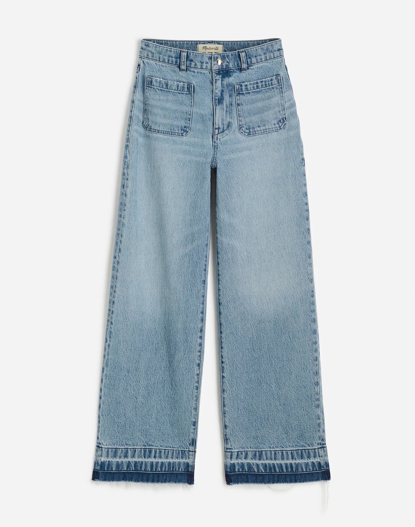 The Emmett Wide-Leg Jean in Banning Wash: Patch Pocket Edition | Madewell