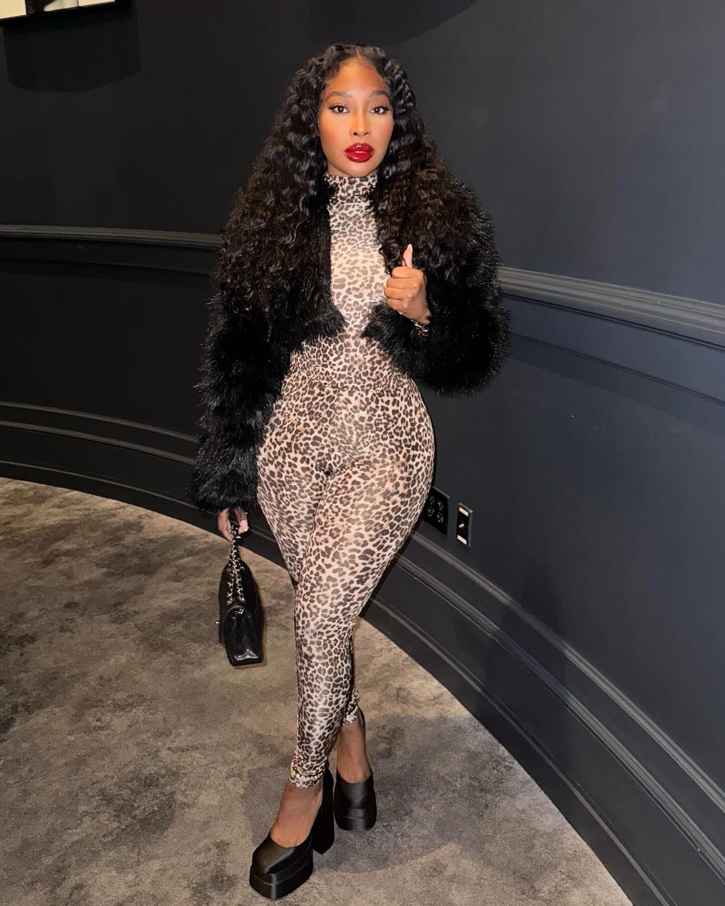 Hey y'all! I wore this super cute fit to my friends birthday party. My two piece leopard set outfit is from Lovers & Friends size Small, Shoes are Versace, Jacket is Fashion Nova 🫶🏾

#LTKStyleTip #LTKShoeCrush #LTKSeasonal