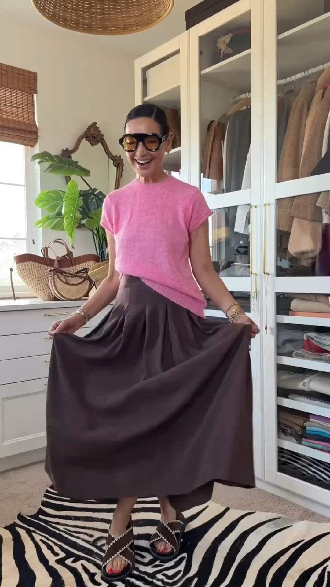 Pink and chocolate brown might be one of my favorite color combinations this season. 💕🤎 Feminine, unexpected, and effortlessly chic.

#LTKootd #LTKgrwm #LTKdayinmylife