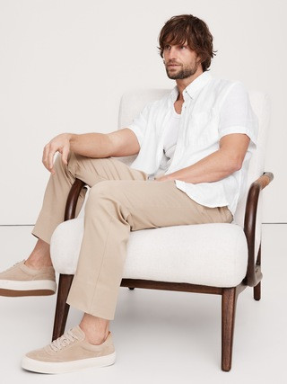 Standard-Fit Linen Short-Sleeve Shirt | Banana Republic (US)