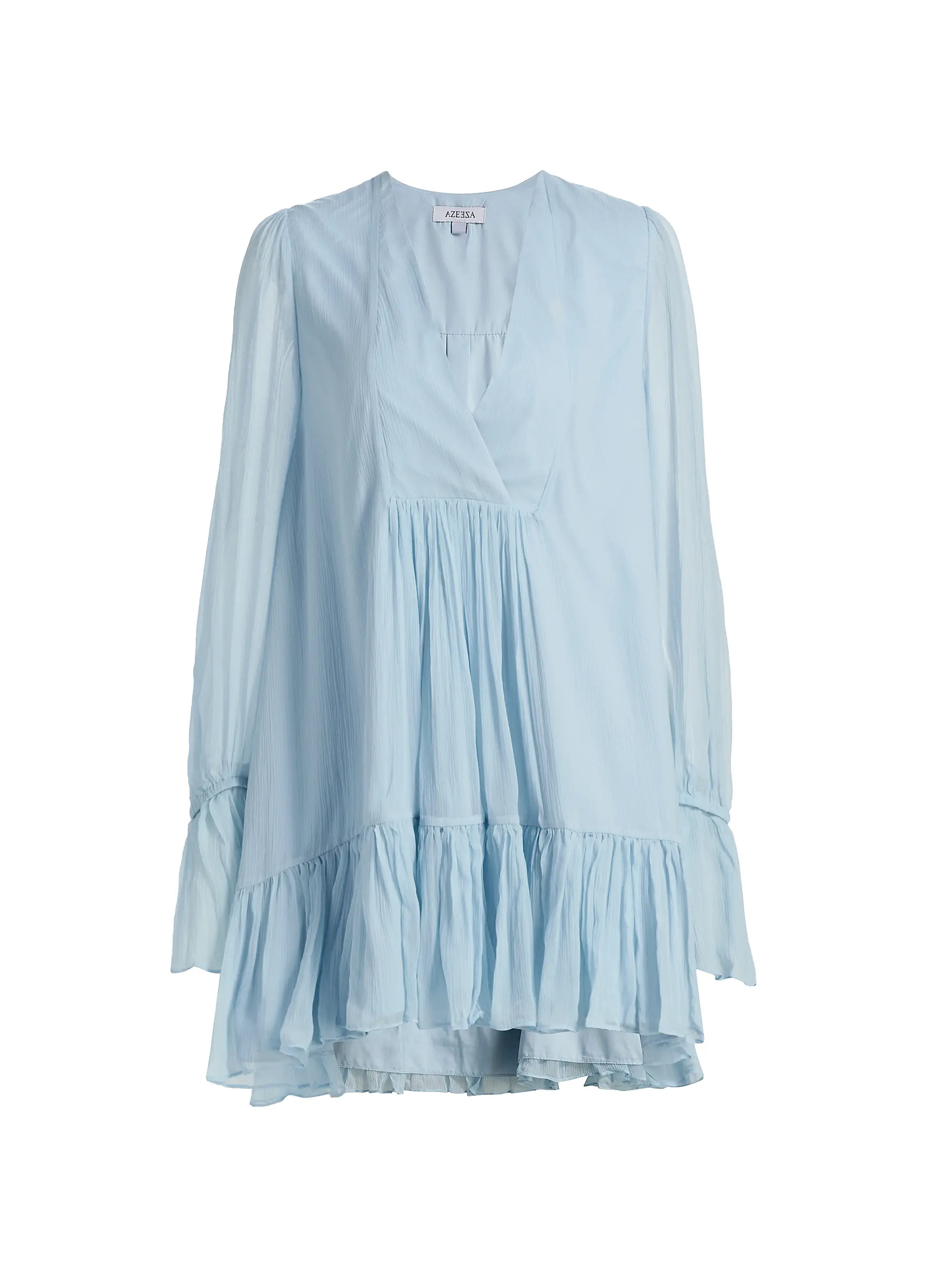 Azeeza Thistle Silk Chiffon Minidress | Saks Fifth Avenue | Saks Fifth Avenue