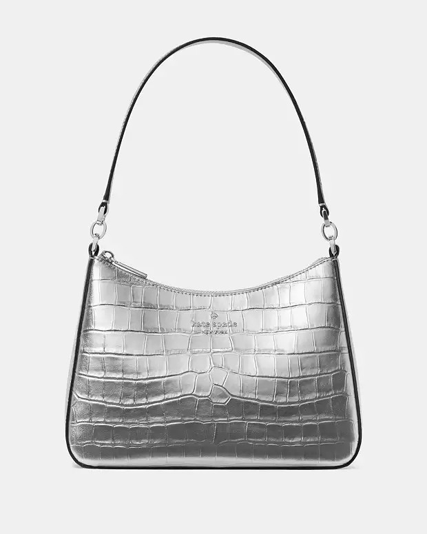 Margot Metallic Croc Embossed Convertible Shoulder Bag | Kate Spade Outlet