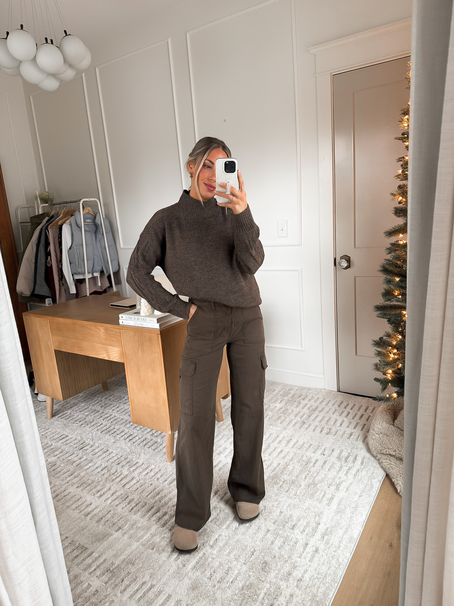 Monochromatic brown outfit 😎

These browns go perfectly 👌🏻 together!! Waist band in the pants is stretchy too! 

#LTKSeasonal #LTKFindsUnder100 #LTKStyleTip