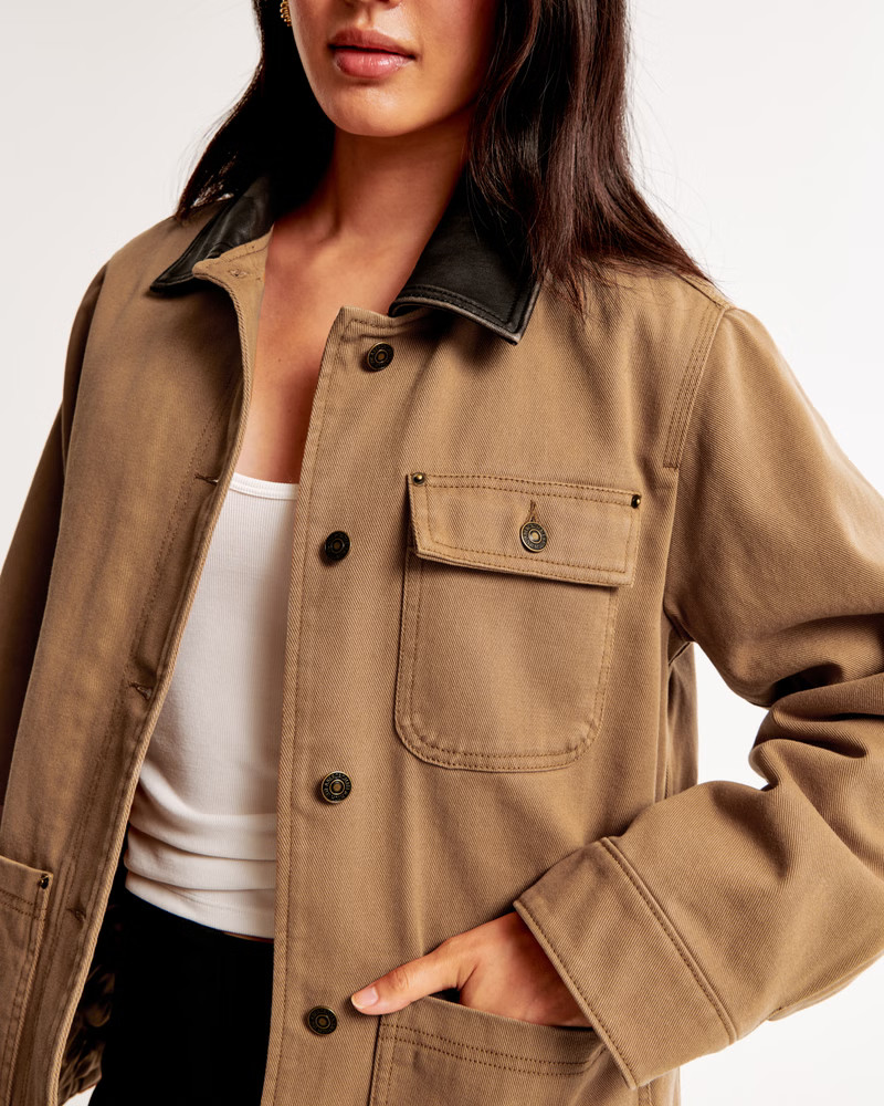 Women's Workwear Jacket | Women's New Arrivals | Abercrombie.com | Abercrombie & Fitch (US)