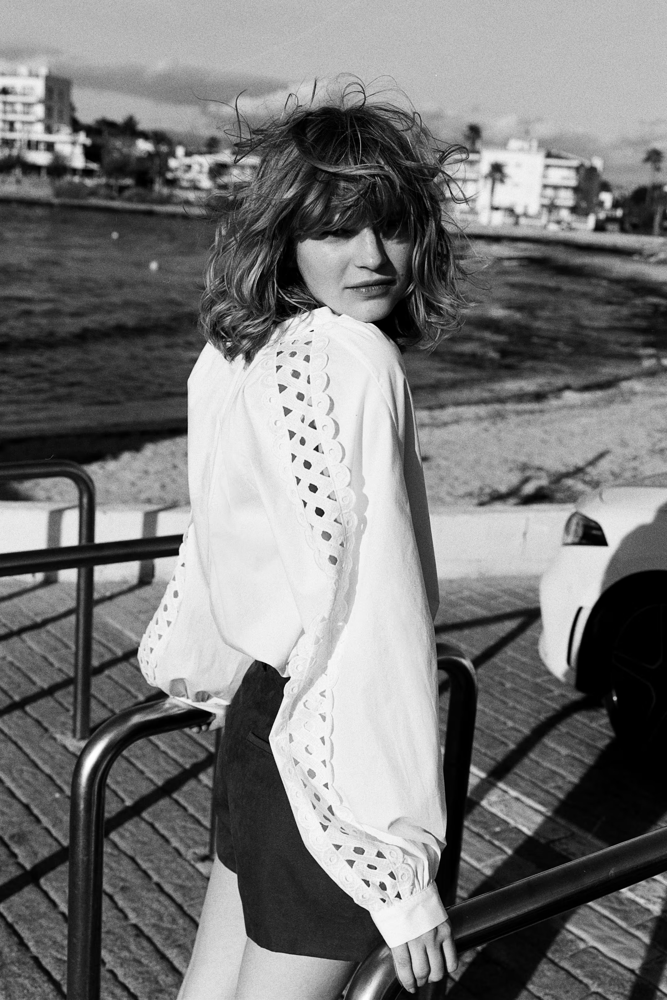 Embroidery-detail cotton blouse | H&M (US + CA)