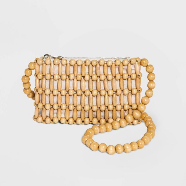 Beaded Mini Crossbody Bag - A New Day™ Natural | Target