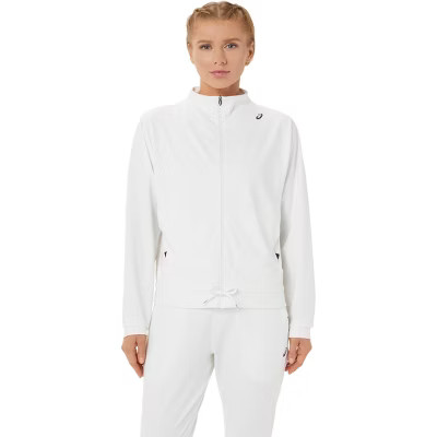 ASICS Women's TENNIS JACKET Tennis Apparel, L, white | Target