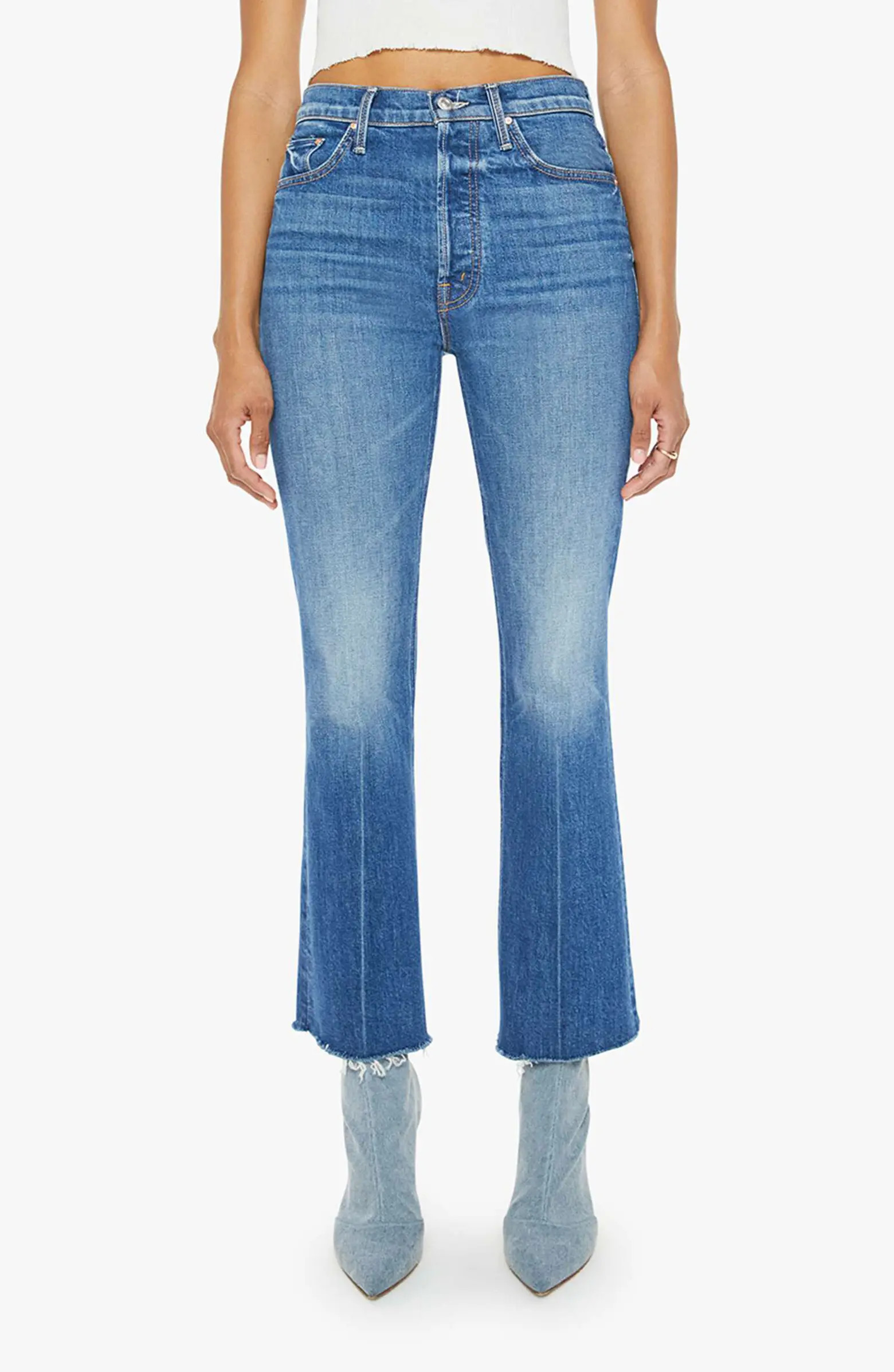 The Tripper High Waist Ankle Fray Flare Jeans | Nordstrom Rack