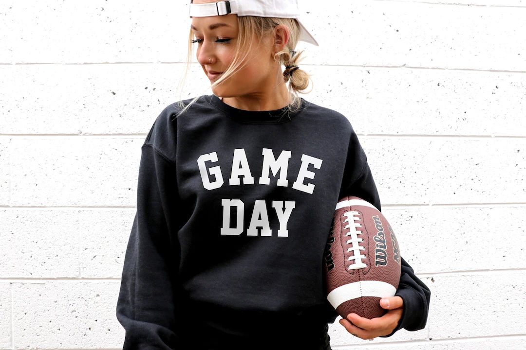 Game Day Sweatshirt, Sunday Football Sweatshirt, Football Mom, Baseball Mom, Cute Football Sweats... | Etsy (US)
