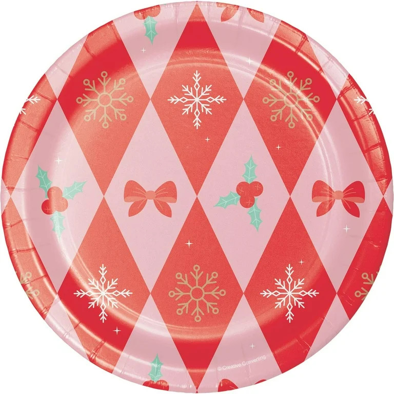Multi-Color Nutcracker Disposable Dessert Paper Plates, 7 in, 24 Count, by Holiday Time | Walmart (US)