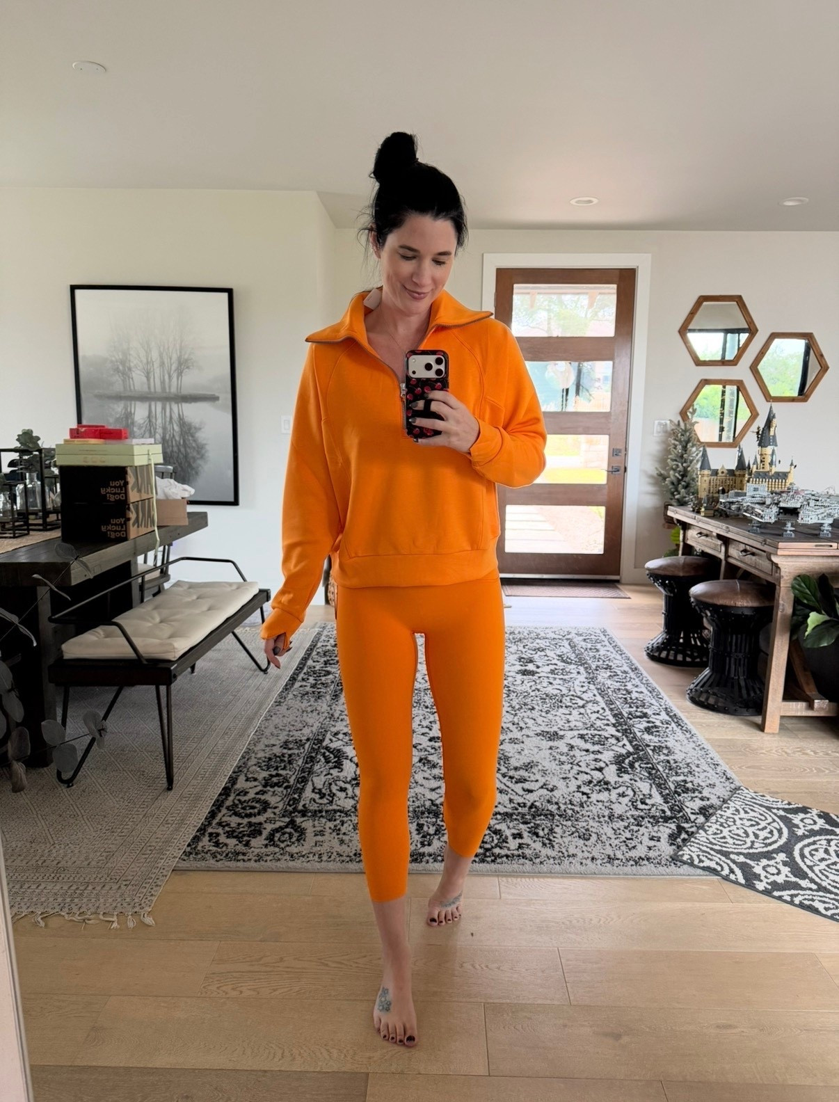 SPANX is up to 60% off! Use code dtkxspanx for an additional 15% off! Wearing a medium in the pullover and small in the leggings.

#LTKFindsUnder100 #LTKSaleAlert #LTKfitnessgoals