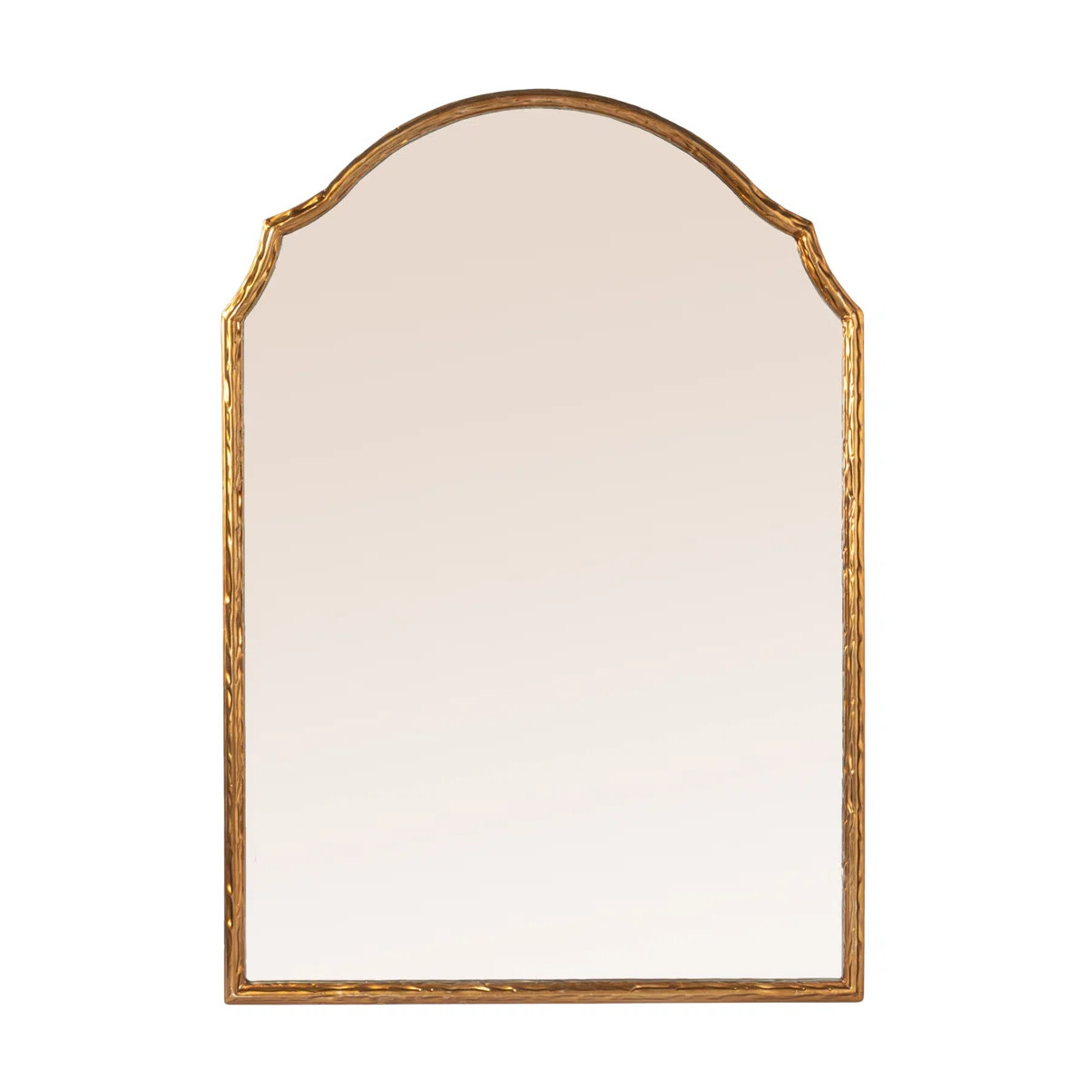 Greta Gold Framed Wall Mirror with Detailed Trim | Wayfair North America