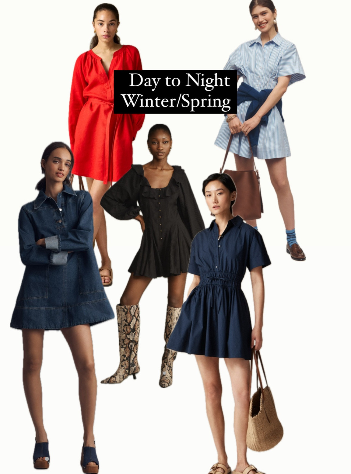 Day to night, winter to spring transition dresses  

#LTKMidsize #LTKSeasonal #LTKStyleTip