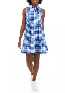 Women's Sleeveless Striped Button Down Dress | Belk
