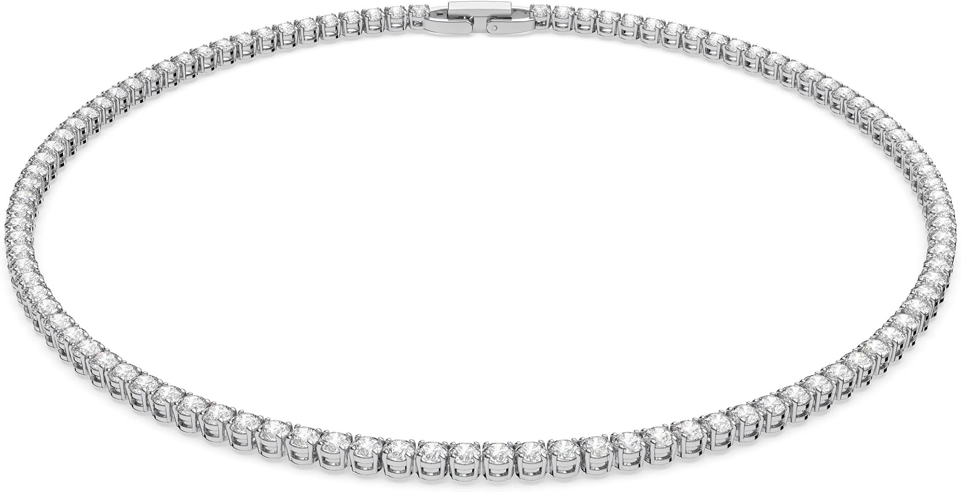 Swarovski Jewelry Crystal Elegance Necklace Collection, with Crystals and Clear Stones on Rhodium... | Amazon (US)