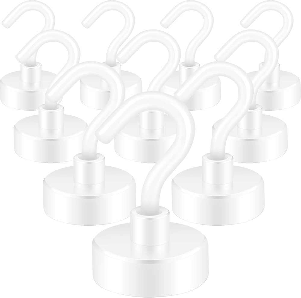 Neosmuk Magnetic Hooks,Heavy Duty Earth Magnets with Hook for Refrigerator, Extra Strong Cruise H... | Amazon (US)