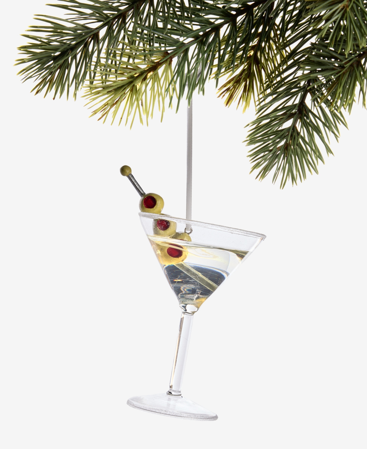 Holiday Lane Spirits Glass Martini Ornament, Macy's Exclusive | Macy's