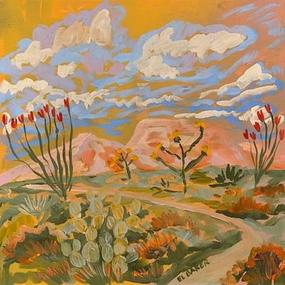 Yellow Desert Trail | Artfully Walls