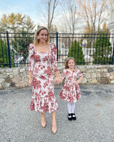 A little #matchingmonday, thanksgiving edition! Obsessed with these #mommyandme dresses from Cara Cara, currently on sale! Already planning on wearing them again for the Christmas season. 🤍❤️

#LTKfamily #LTKsalealert #LTKkids