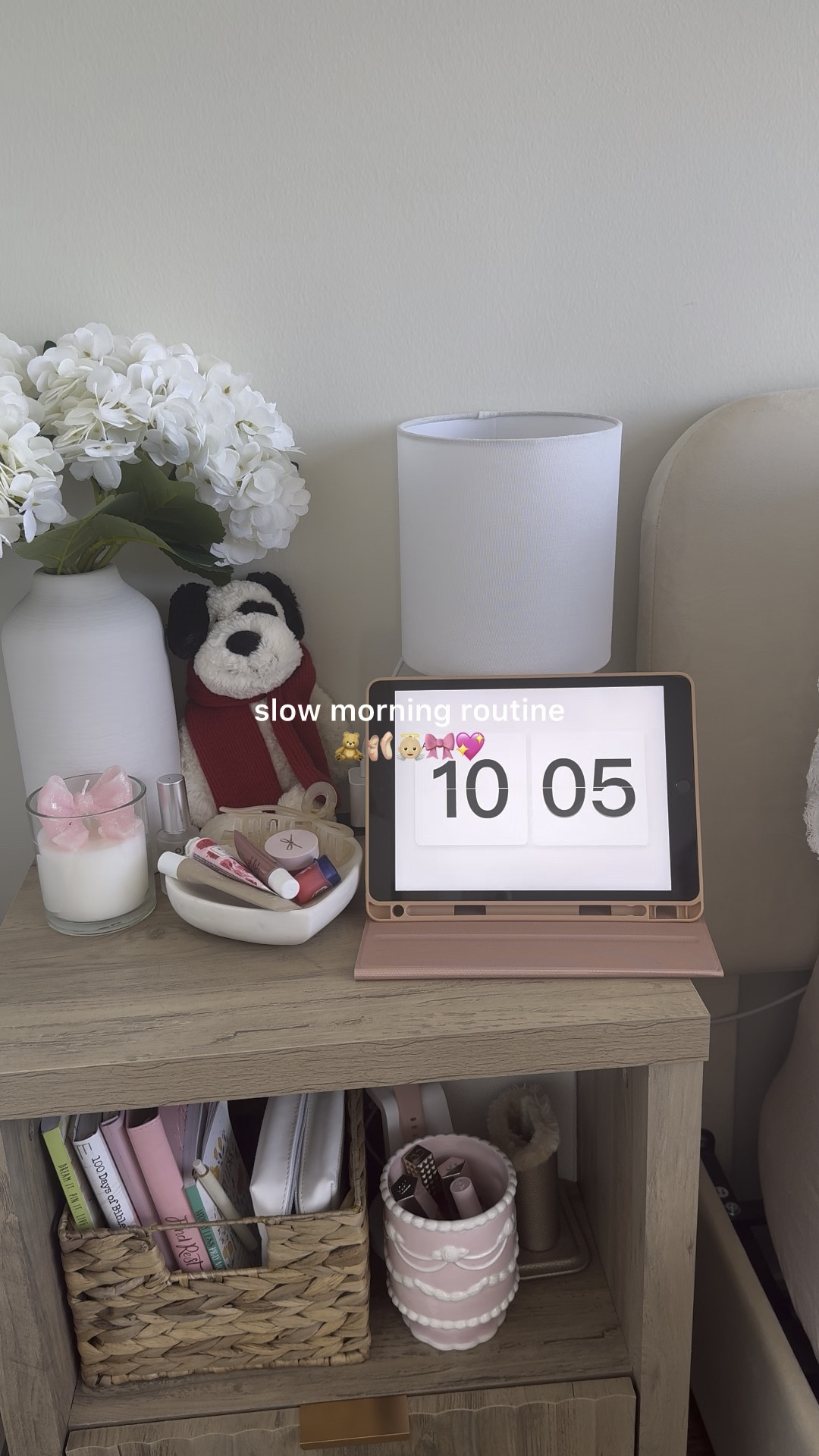 Morning routine  
Home decor
Pajamas 
Teddy bear
Girly decor 


#LTKMostLoved #LTKHome #LTKFindsUnder50