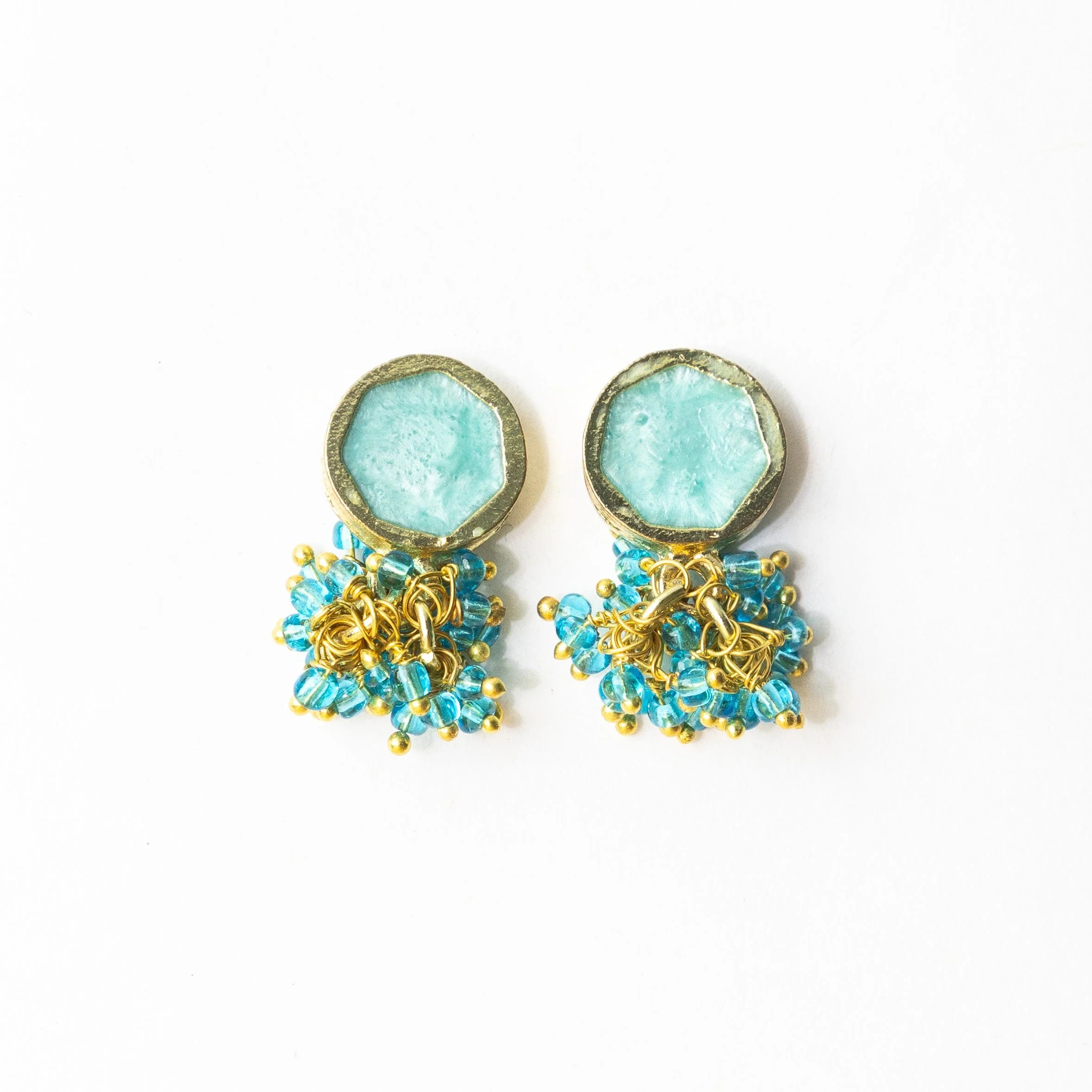 Kimberly Enamel Earring Turquoise | INK+ALLOY