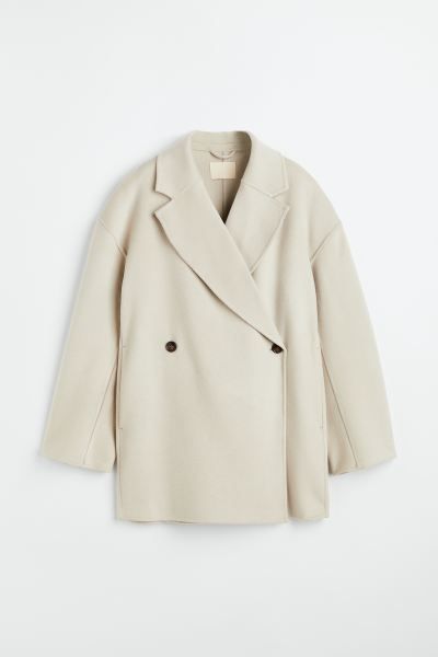 Zweireihiger Mantel aus Wollmix | H&M (DE, AT, CH, DK, NL, NO, FI)