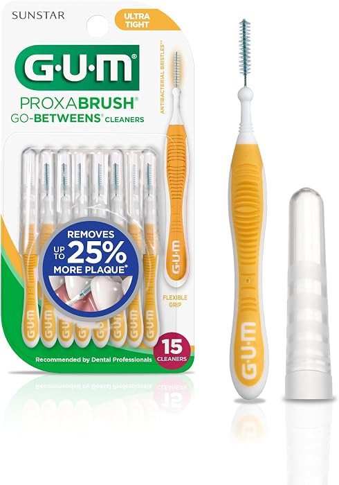 GUM Proxabrush Go-Betweens Ultra Tight Interdental Brushes \u2013 Soft Bristle Dental Picks for P... | Amazon (US)