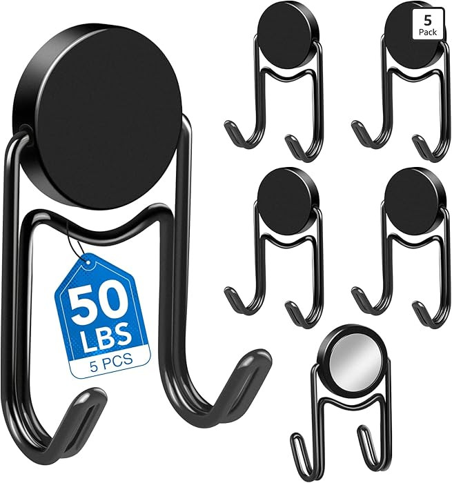 LOVIMAG Magnetic Hooks, 50lbs+ 2026 Cruise Cabin Ship Essentials Magnet Hook Heavy Duty Strong Ma... | Amazon (US)