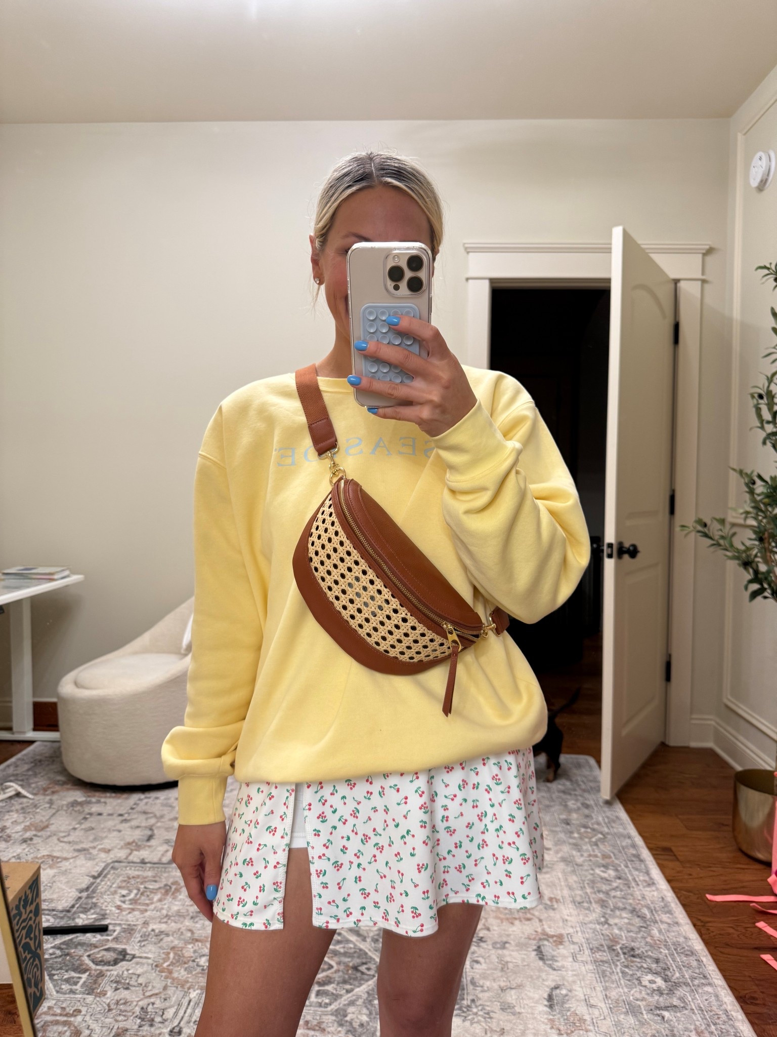 The cutest cane belt bag! Can dress it up or down and hands free which is a win!! 

#LTKStyleTip #LTKItBag #LTKFindsUnder50