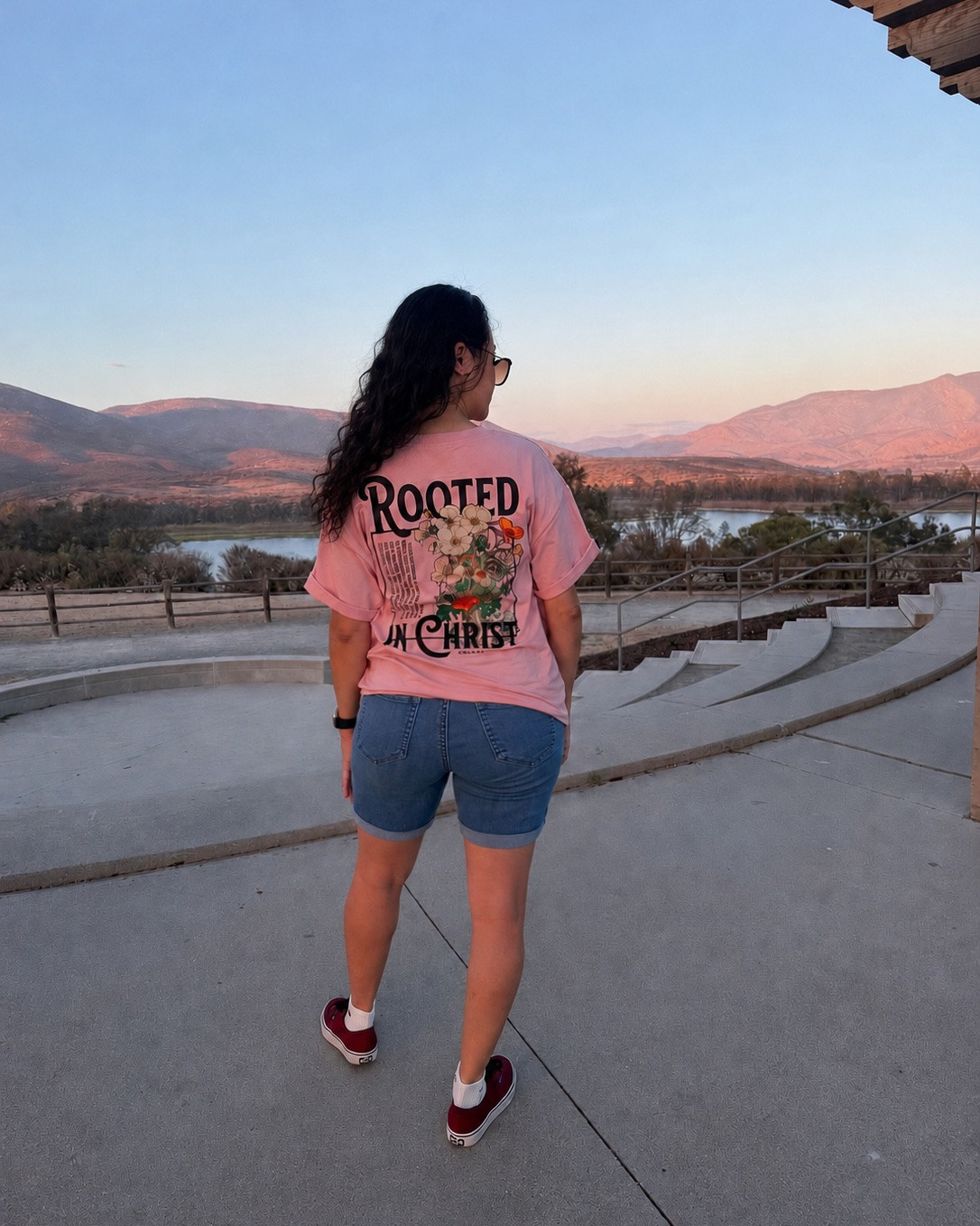 Rooted in Christ t-shirt & cross crew socks with a view 🌄

#LTKootd #LTKdayinmylife #LTKActive