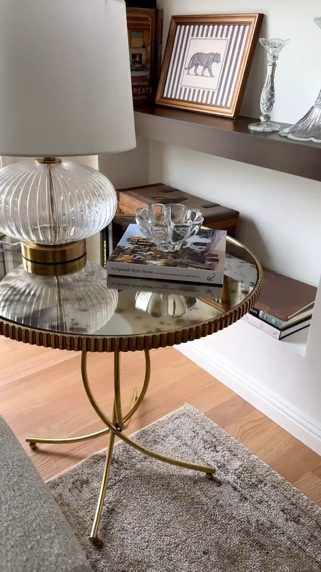 Living room antique mirror top side table on sale!

#LTKvlog #LTKSaleAlert #LTKHome