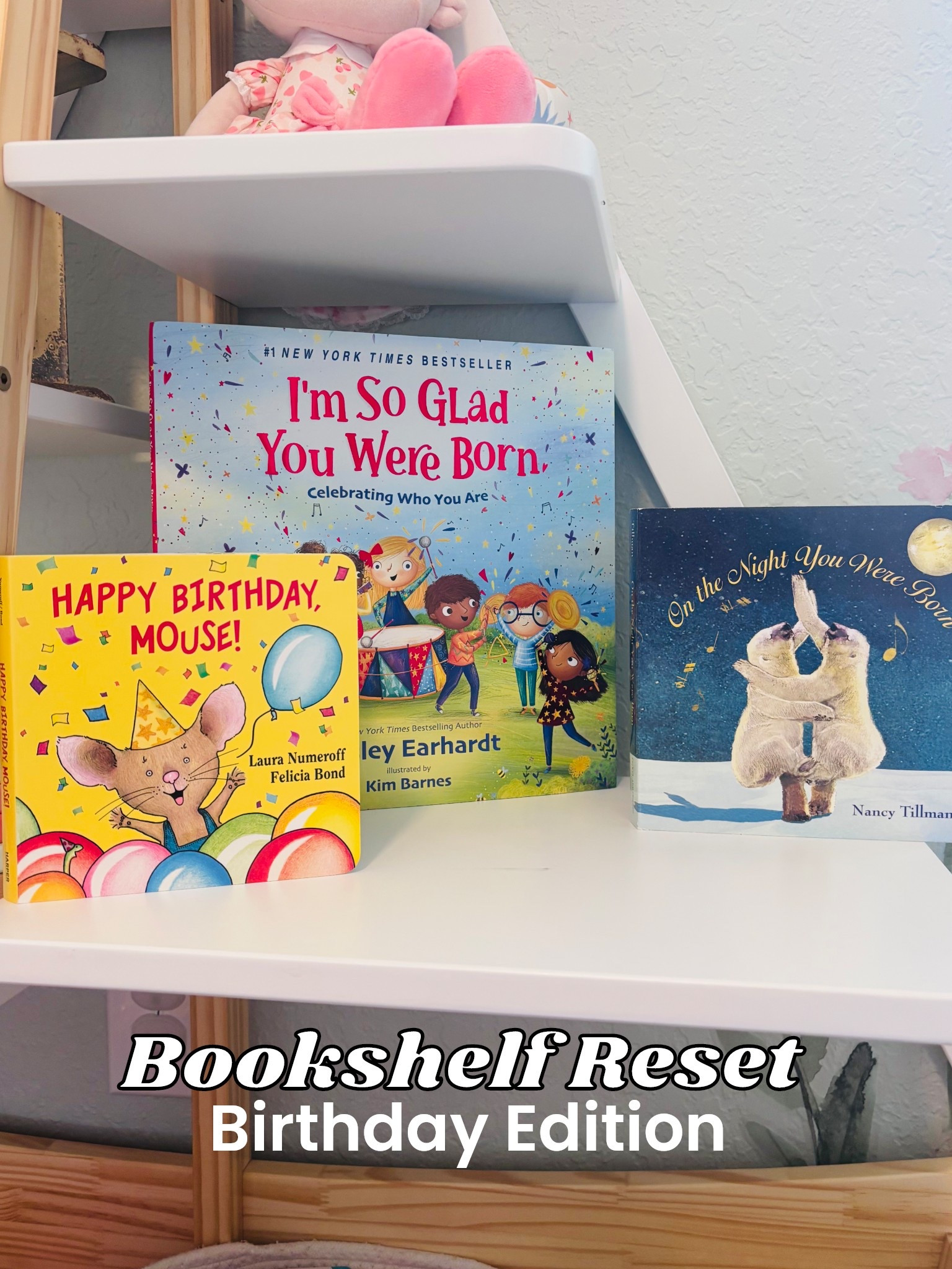 Bookshelf Reset this month we’re celebrating first birthday! 
*cue the confetti 🎉 

#LTKBaby