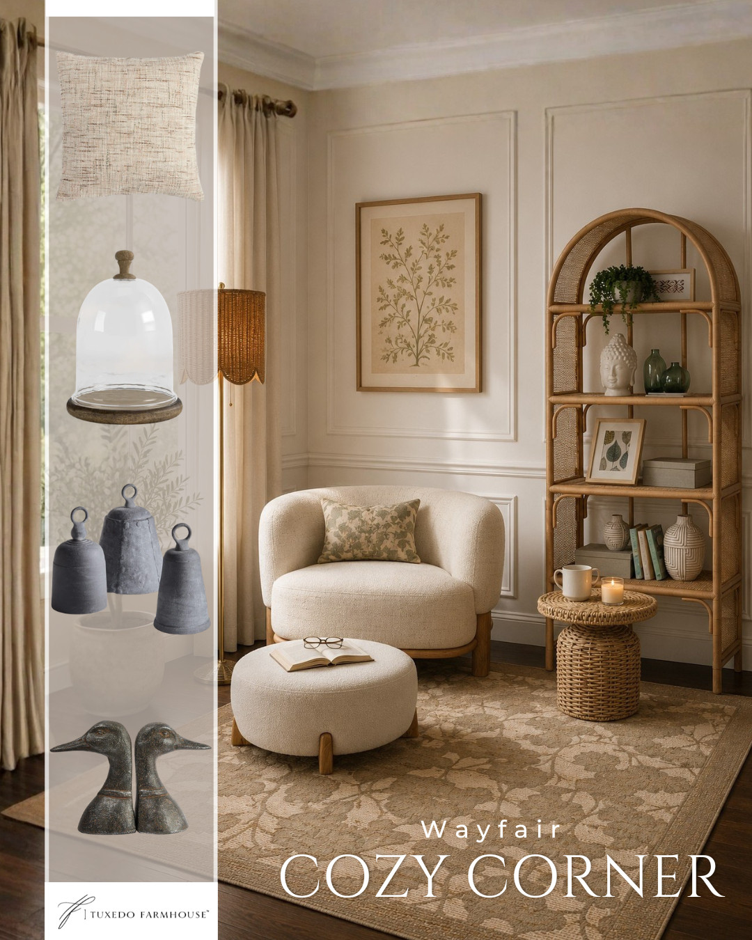 ✨ Creating a cozy corner is all about layering pieces that make you want to slow down and stay awhile 🤍 Soft textures, warm woven details, neutral tones, and simple accents instantly transform an empty corner into your favorite spot in the house.

I’m loving these Wayfair finds for creating that collected, cozy feel — the perfect chair to curl up in, beautiful storage, layered decor, and timeless pieces that make a space feel warm and lived in 👏 

 #LTKSeasonal #LTKHome #LTKSaleAlert