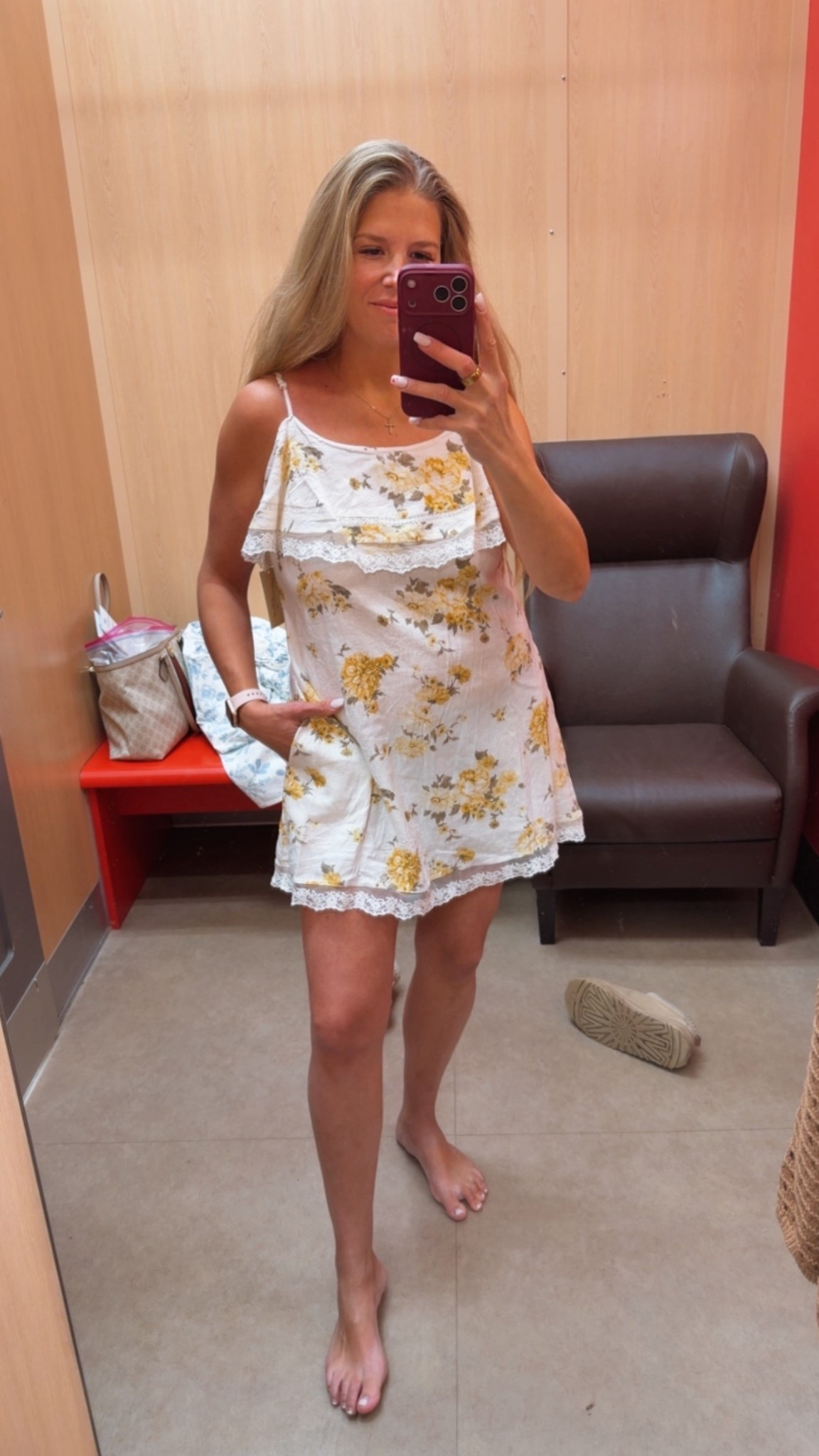 I thought this was soooo cute for spring/ summer. Wear to concerts, baby showers, brunch, wedding shower or just any get together really! It’s so cute and feminine. I’m wearing a large but probably could have done a medium for a more tailored look. I’m a little under 5’9 for reference. 

#target #springdress 

#LTKootd #LTKTall #LTKdayinmylife