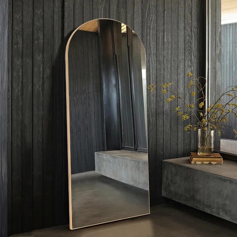 Greta Arch Wood Mirror | Wayfair North America