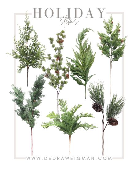 Christmas faux stems for the holidays! Perfect addition to your Christmas decor! 

#christmasdecor #holidaydecor #fauxstems 

#LTKunder50 #LTKHoliday #LTKSeasonal
