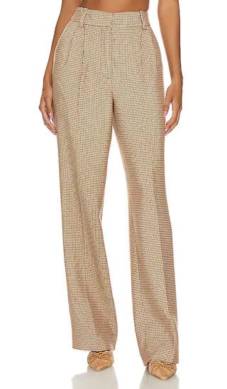 Favorite Pant in Toffee Houndstooth | Revolve Clothing (Global)