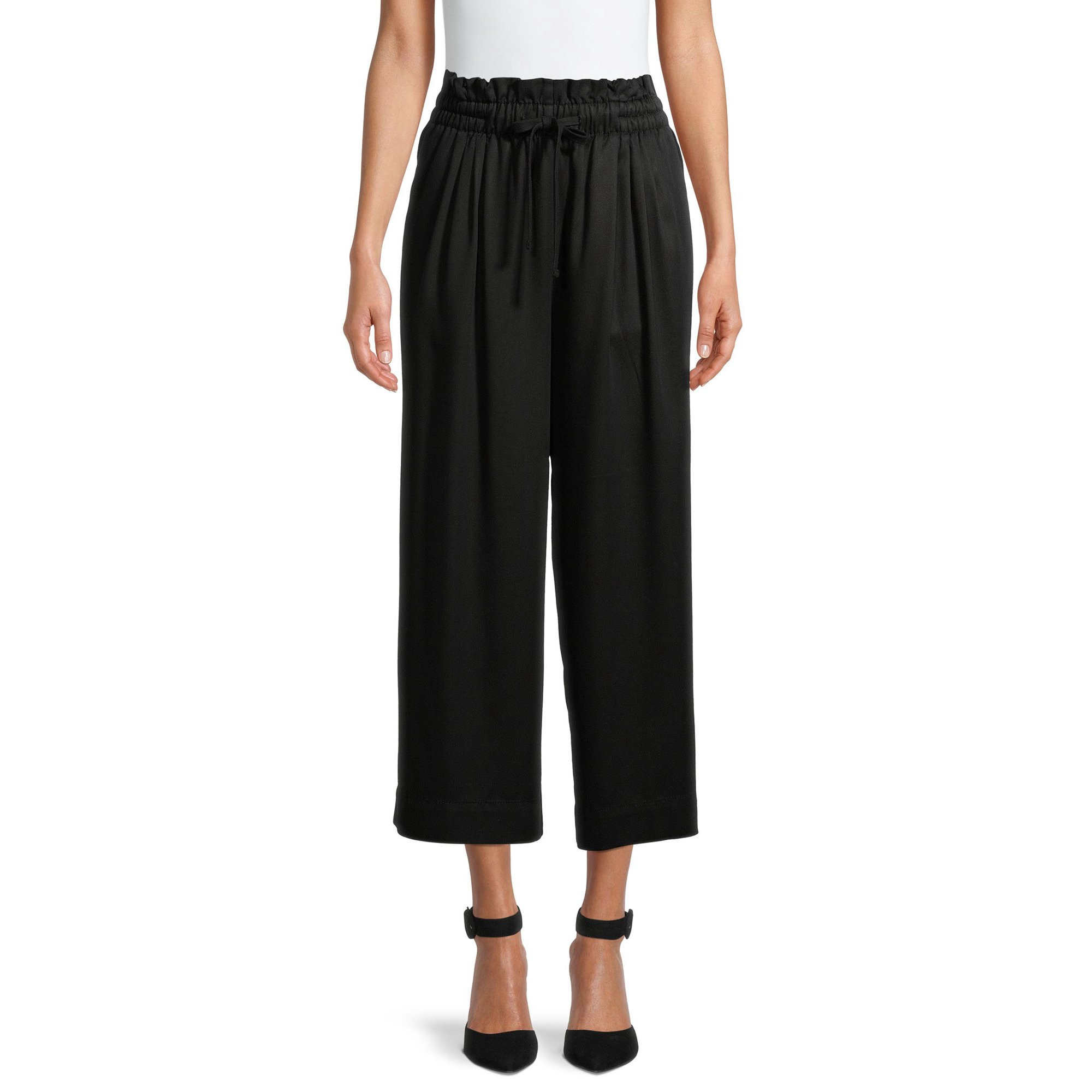 Time and Tru Crop Paperbag Pant | Walmart (US)