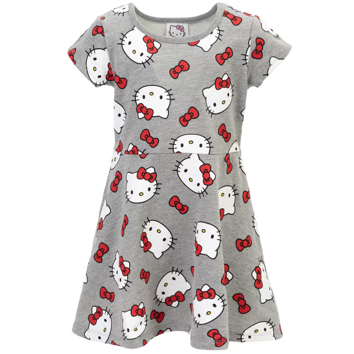 Hello Kitty Girls French Terry Dress Toddler | Target