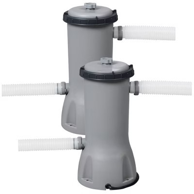 Bestway Flowclear 1,000 Gallons Per Hour 120 Volt Above Ground Swimming Pool Water Filter Pump Cartridge with Automatic Shut Off Timer, 2 Pack | Target