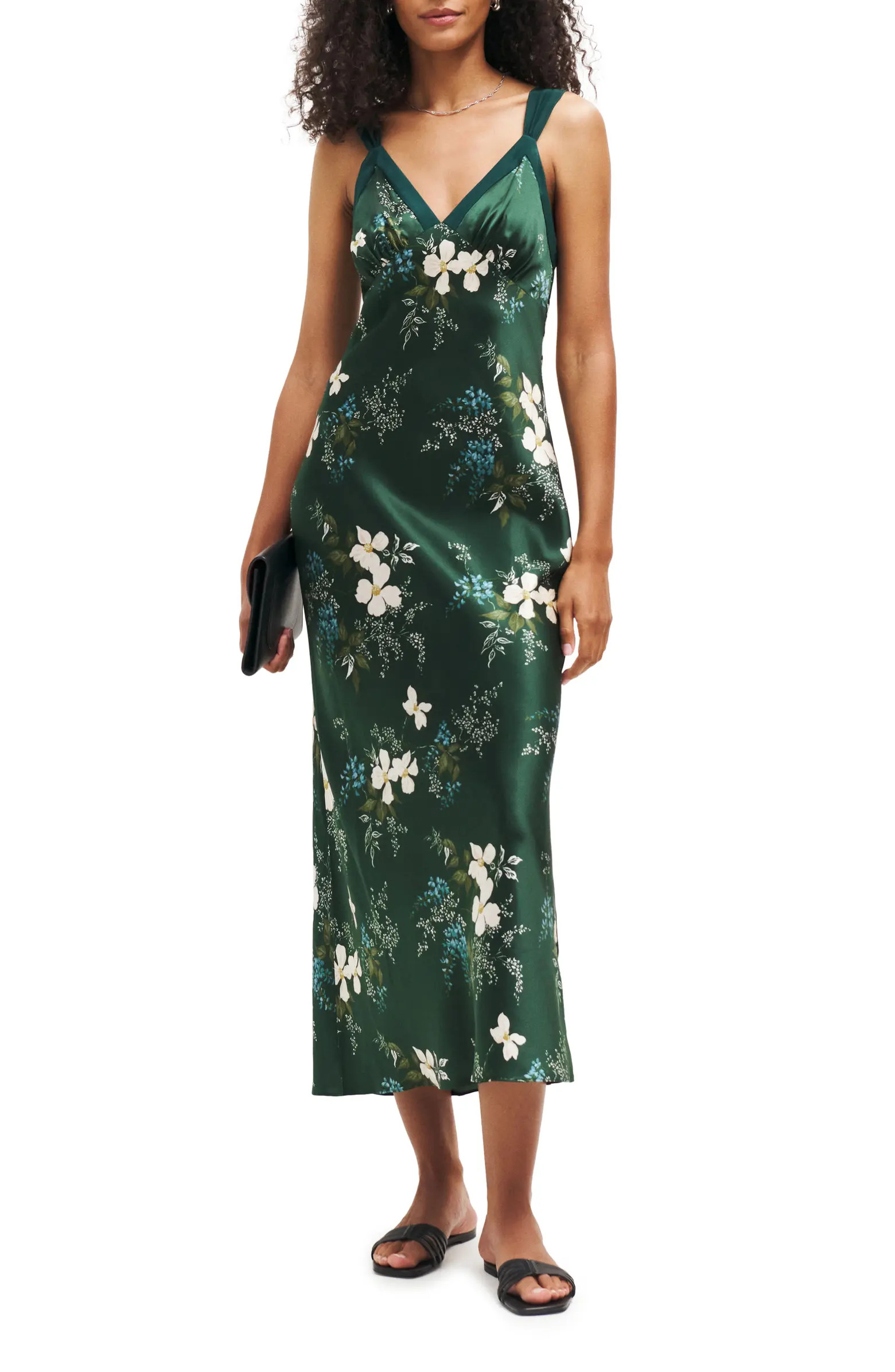 Neola Floral Print Silk Maxi Dress | Nordstrom