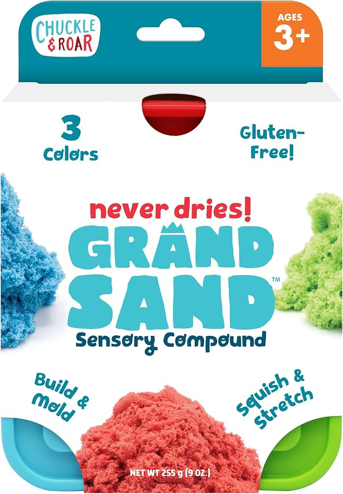 Chuckle & Roar - Grand Sand - Tactile Construction Sand - Educational Fun for Preschoolers - Fidg... | Amazon (US)